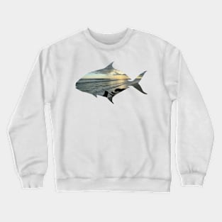 Sunset surf fishing Crewneck Sweatshirt